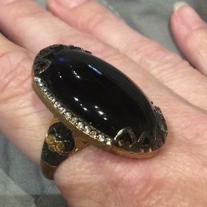 Iradj Moini onyx crystal ring